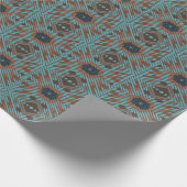 American Southwest Tribal Patterned Art And Colors Geschenkpapier (Ecke)