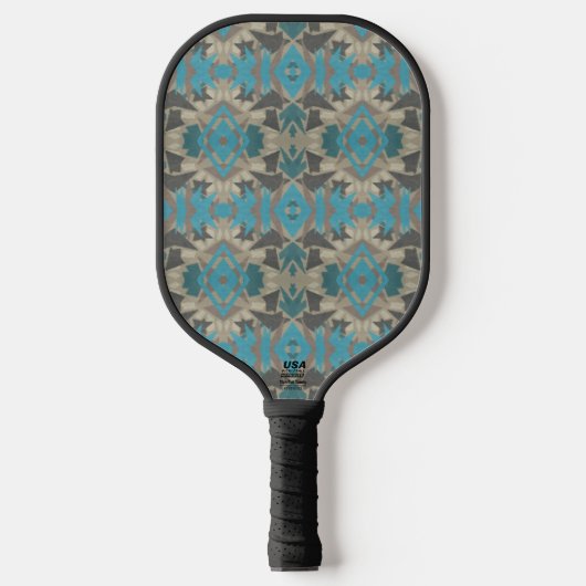 American Southwestern Patterned Art And Colors Pickleball Schläger (Vorderseite)