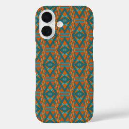 American Southwestern Style Pattern And Colors Art iPhone 16 Hülle