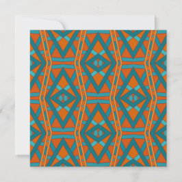 American Southwestern Style Pattern And Colors Art Karte