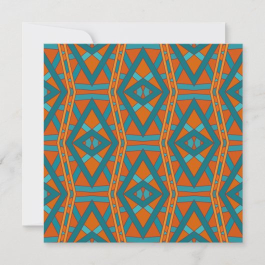 American Southwestern Style Pattern And Colors Art Karte (Vorderseite)