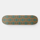 American Southwestern Style Pattern And Colors Art Skateboard (Horizontal)