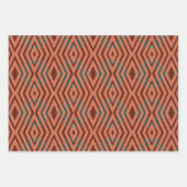 American Southwestern Tribal Pattern Art And Color Geschenkpapier Set (Vorderseite)
