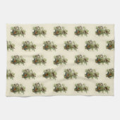 American Sparrow Hawk - Audubons Vögel in Amerika Geschirrtuch (Horizontal)