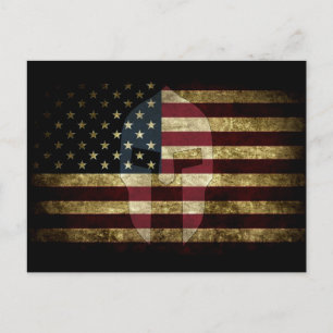American Spartan Postkarte