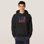 American Speech Pathologist US Flag SLP Hoodie (Vorne ganz)