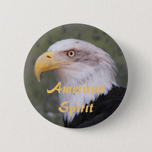 American Spirit Bald Eagle Head Button (Vorderseite)