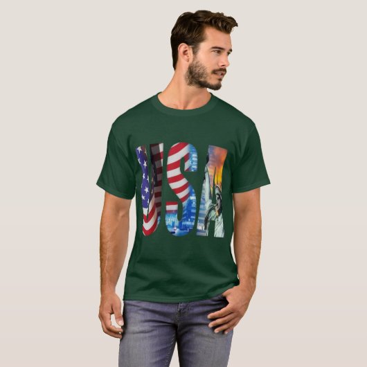 American Spirit Bold Typography Tee (Vorne ganz)