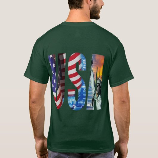 American Spirit Bold Typography Tee (Rückseite)