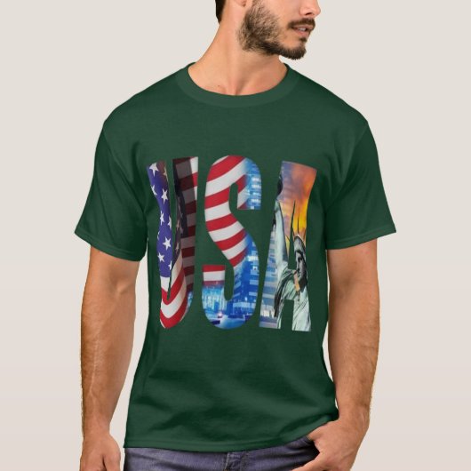 American Spirit Bold Typography Tee (Vorderseite)