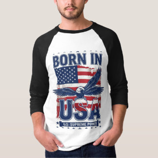American Spirit: Geboren in USA Adle Pride T - Shi T-Shirt