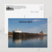 American Spirit Postkarte (Vorne/Hinten)