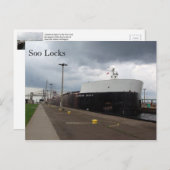 American Spirit Soo Locks Postkarte (Vorne/Hinten)