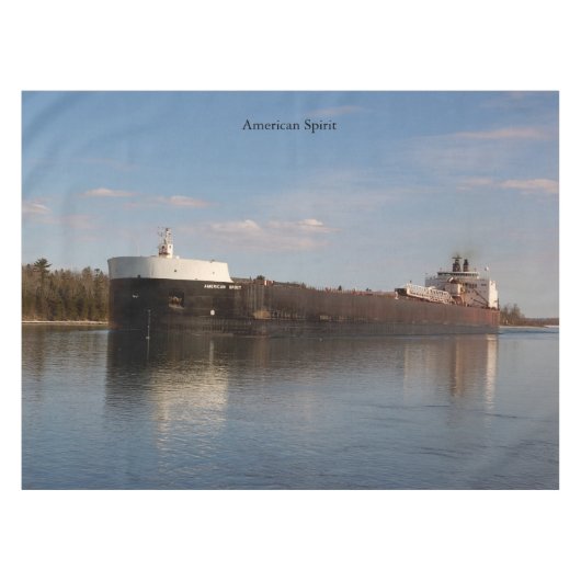American Spirit Tischtuch Tischdecke (Vorderseite (Horizontal))