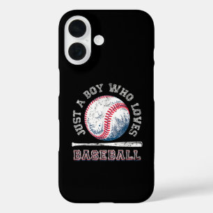 American Sport Fan Baseball Lover Boys Batter iPhone 16 Hülle