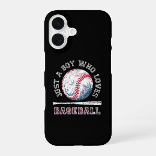 American Sport Fan Baseball Lover Boys Batter iPhone 16 Hülle
