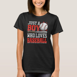 American Sport nur ein Junge, der Baseball für Lie T-Shirt