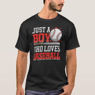American Sport nur ein Junge, der Baseball für Lie T-Shirt