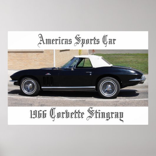 American Sports Car-1966 Corvette Stingray Poster (Vorne)
