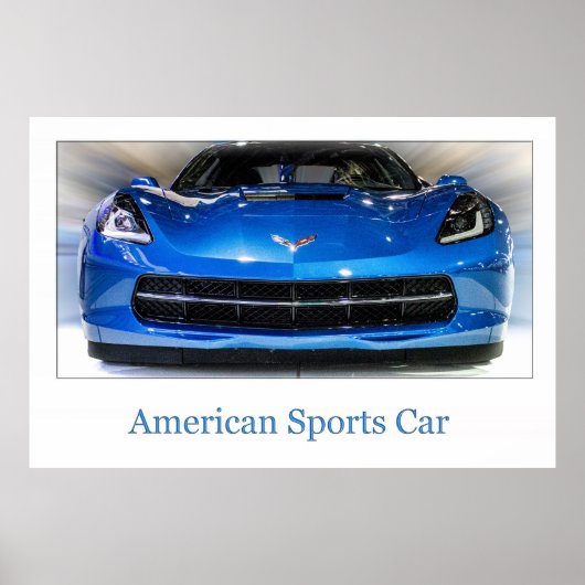 American Sports Car Poster (Vorne)