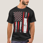 American Sports Flag Christmas Cricket Athletic T-Shirt (Vorderseite)