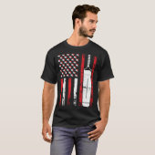 American Sports Flag Christmas Cricket Athletic T-Shirt (Vorne ganz)