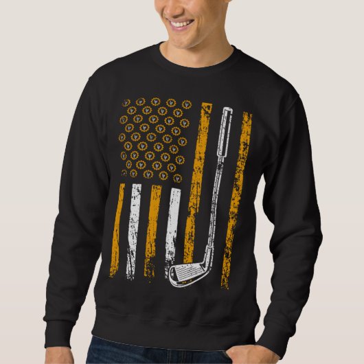 American Sports Flag Construction Tool Golf Club Sweatshirt (Vorderseite)