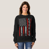 American Sports Flag National Nurses Day Rugby Foo Sweatshirt (Vorne ganz)