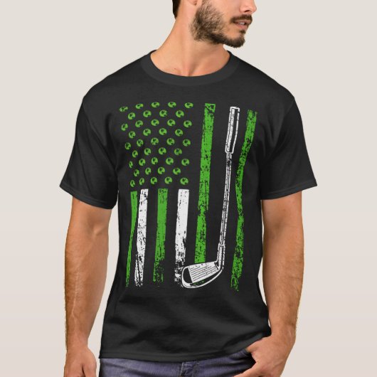 American Sports Nature Flag Athletic Golf Club Ear T-Shirt (Vorderseite)