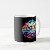 American Staat Map - Connecticut USA map Kaffeetasse (VorderseiteRechts)