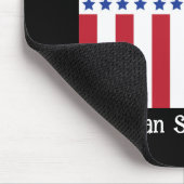 American Staat National with Peace Mousepad (Ecke)