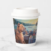 American Staffordshire Christmas Cruise: Pawsome Pappbecher (Rückseite)