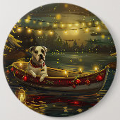 American Staffordshire Christmas Festive Voyage Button (Vorderseite)
