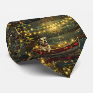 American Staffordshire Christmas Festive Voyage Krawatte