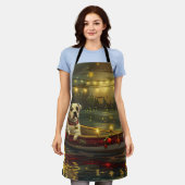 American Staffordshire Christmas Festive Voyage Schürze (Getragen)