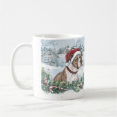 American Staffordshire Christmas Kaffeetasse (Links)