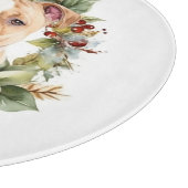 American Staffordshire Christmas Wreath Festive Schneidebrett (Ecke)