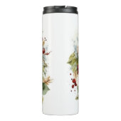 American Staffordshire Christmas Wreath Festive Thermosbecher (Rückseite)