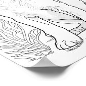 American Staffordshire Dog Aduloring Poster (Ecke)