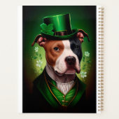 American Staffordshire dog am St. Patrick's Day Planer (Rückseite)