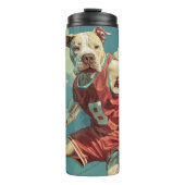 American Staffordshire Dog Basketball Thermosbecher (Vorderseite)