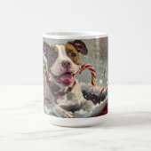 American Staffordshire Dog Christmas Festive Kaffeetasse (Mittel)