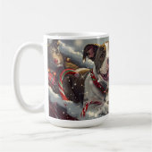 American Staffordshire Dog Christmas Festive Kaffeetasse (Links)