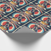 American Staffordshire Dog Colorful Geschenkpapier (Ecke)
