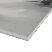 American Staffordshire Dog in Snow Christmas Schneidebrett (Ecke)