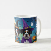 American Staffordshire Dog Pumpkin Halloween Funny Kaffeetasse (VorderseiteRechts)