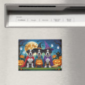 American Staffordshire Dog Pumpkin Halloween Funny Magnet (In Situ (Geschirrspüler))