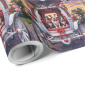 American Staffordshire Dog Valentine's Day Geschenkpapier (Rolleneckpunkt)