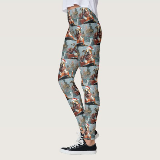 American Staffordshire Dog Weihnachten Leggings (Links)