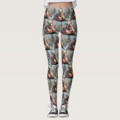 American Staffordshire Dog Weihnachten Leggings (Vorderseite)